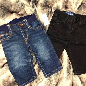 2 Brand NWT Baby GAP & Old Navy jeans sz 3-6mos